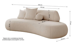 2-zitsbank Blythe bouclé