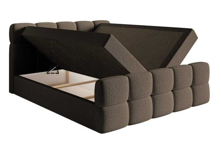Chloe boxspring bouclé met opbergruimte 180 x 200cm