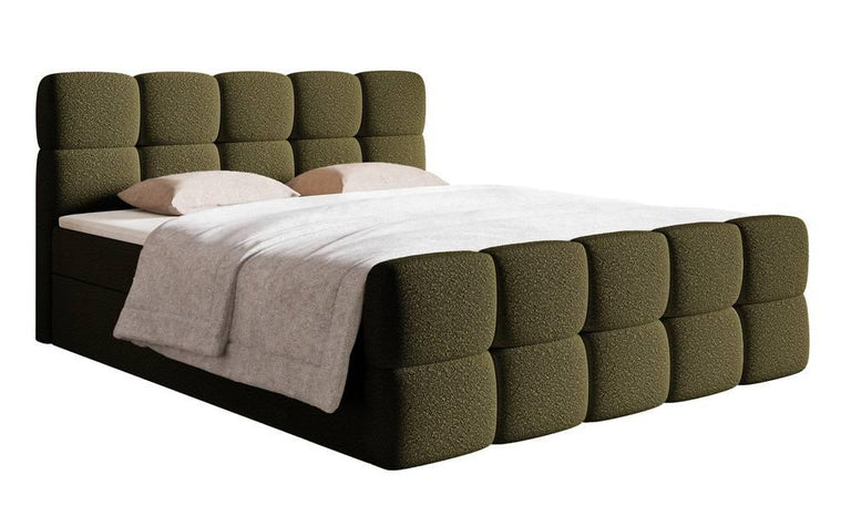 Chloe boxspring bouclé met opbergruimte 180 x 200cm
