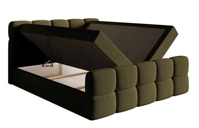 Chloe boxspring bouclé met opbergruimte 180 x 200cm