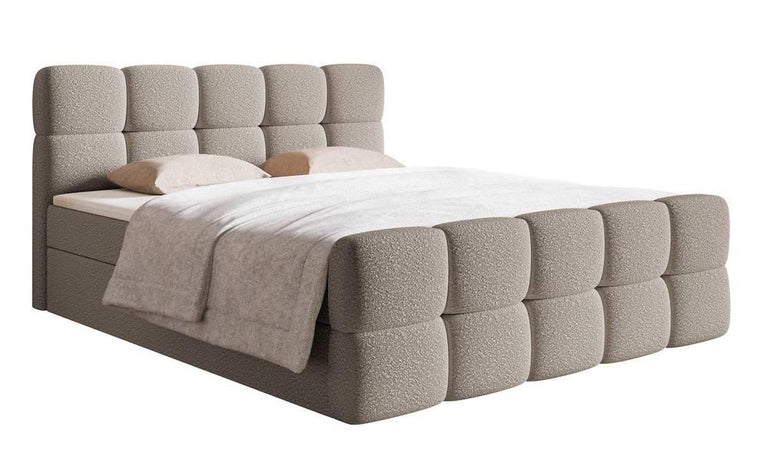 Chloe boxspring bouclé met opbergruimte 180 x 200cm