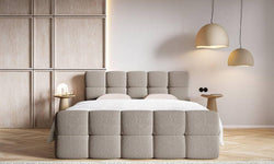Chloe boxspring bouclé met opbergruimte 180 x 200cm
