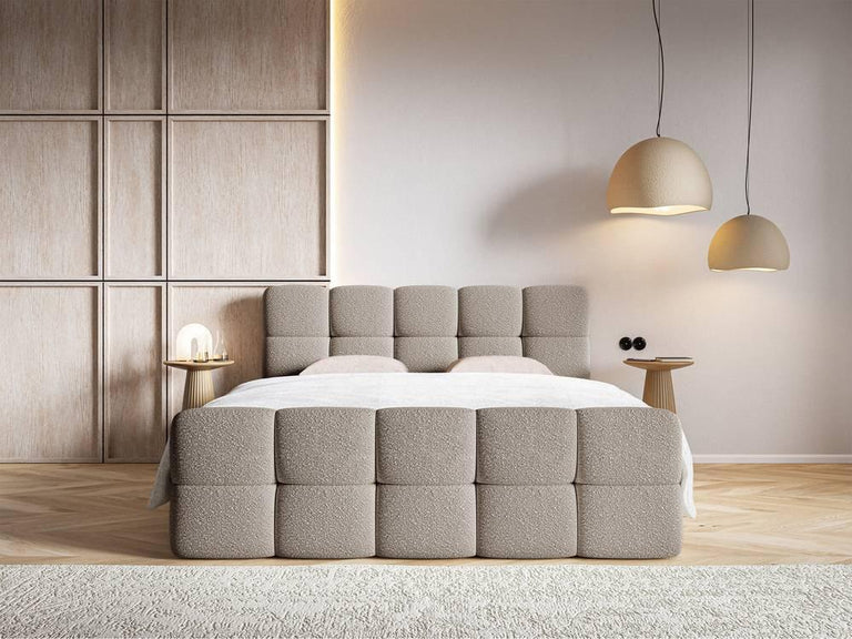 Chloe boxspring bouclé met opbergruimte 180 x 200cm