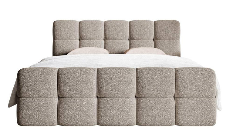 Chloe boxspring bouclé met opbergruimte 180 x 200cm