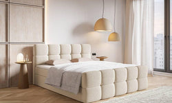 Chloe boxspring bouclé met opbergruimte 160 x 200cm