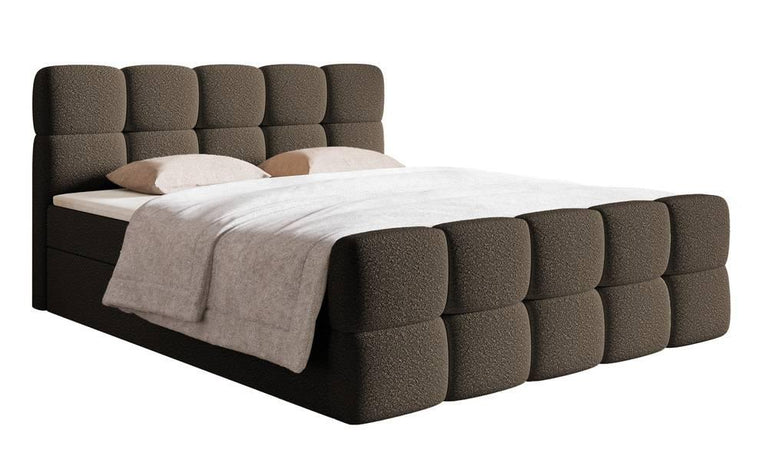 Chloe boxspring bouclé met opbergruimte 140 x 200cm