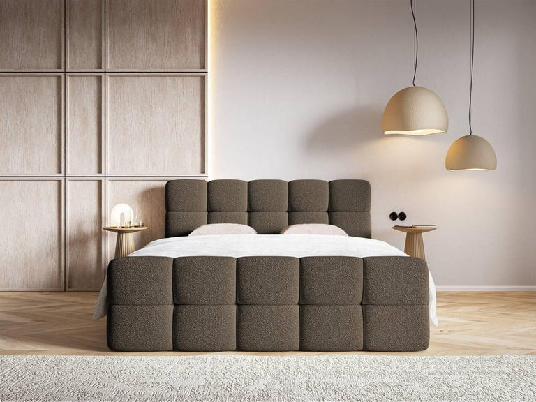 Chloe boxspring bouclé met opbergruimte 140 x 200cm