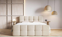 Chloe boxspring bouclé met opbergruimte 140 x 200cm