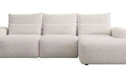 Hoekbank met slaapfunctie Calvados rechts chenille met lendekussens