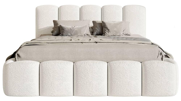 Bedframe Chloe II bouclé met opbergruimte 140 x 200 cm