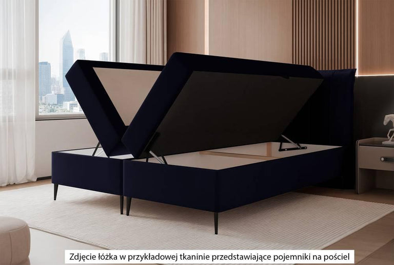 Boxspring Savina 180x200 cm incl topper en opbergvak