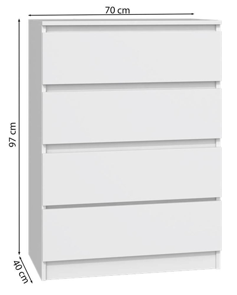 Ladekast Minthe vier lades