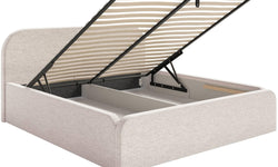 Bedframe Carina 180 x 200 met opbergvak chenille