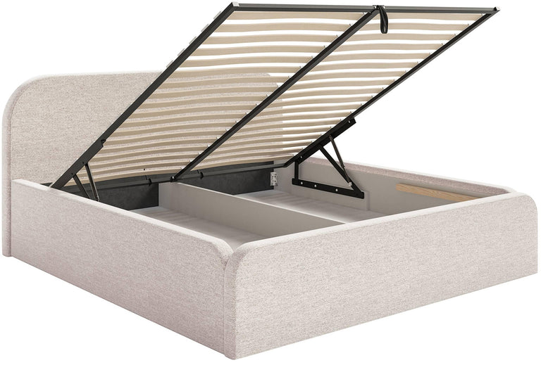 Bedframe Carina 180 x 200 met opbergvak chenille