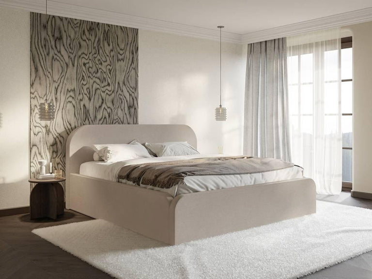Bedframe Carina 180 x 200 met opbergvak fluweel