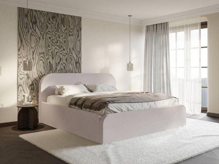 Bedframe Carina 180 x 200 met opbergvak fluweel