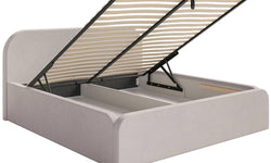 Bedframe Carina 180 x 200 met opbergvak fluweel