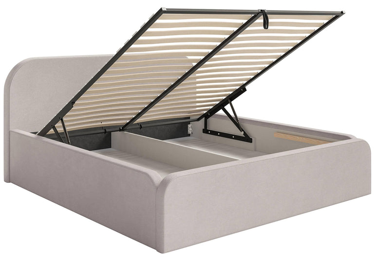 Bedframe Carina 180 x 200 met opbergvak fluweel
