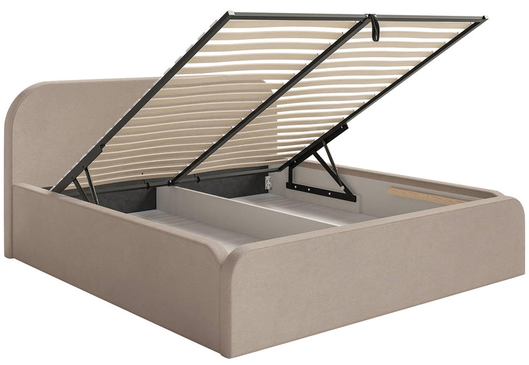 Bedframe Carina 160 x 200 met opbergvak fluweel
