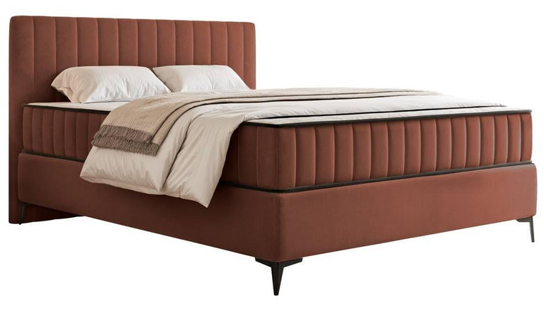 Boxspring Simone 140x200 cm fluweel met opbergvak