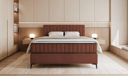 Boxspring Simone 140x200 cm fluweel met opbergvak