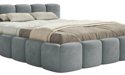 Bedframe Chloe laag 200 x 200 cm velvet