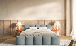 Bedframe Chloe laag 200 x 200 cm velvet