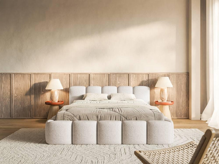 Bedframe Chloe laag 140 x 200 cm chenille