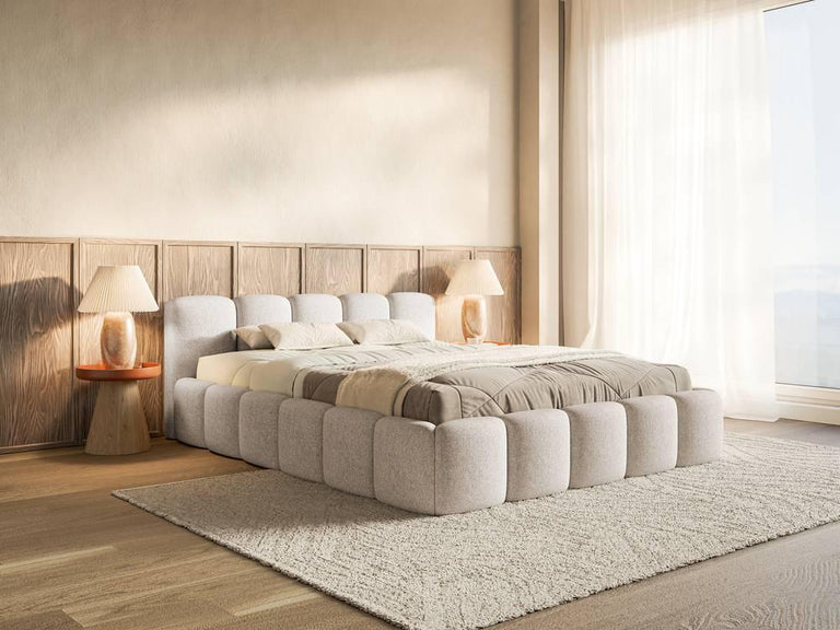 Bedframe Chloe laag 140 x 200 cm chenille