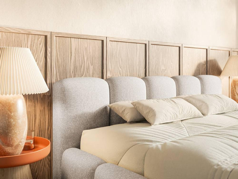 Bedframe Chloe laag 140 x 200 cm chenille