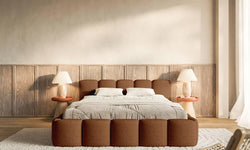 Bedframe Chloe laag 140 x 200 cm chenille