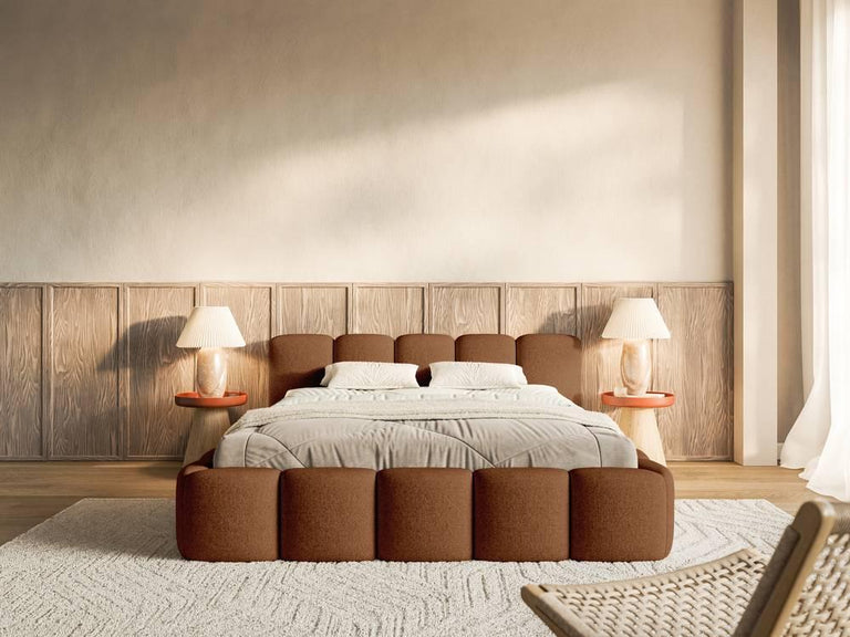 Bedframe Chloe laag 140 x 200 cm chenille