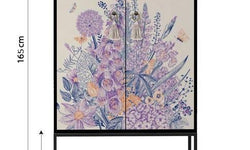 Buffetkast Miquel Purple Flowers