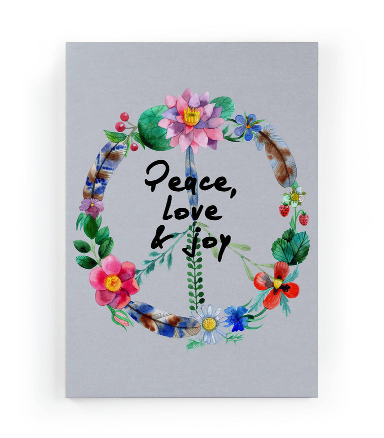 Wanddecoratie Peace Love & Joy