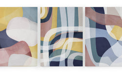 Set van 3 wanddecoraties Geometric Colors