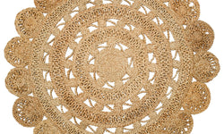 Vloerkleed Maceo rond jute