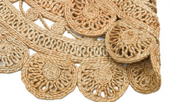 Vloerkleed Maceo rond jute
