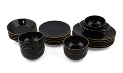 24-delige serviesset Black & Gold