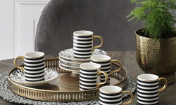 12-delige koffiekopjesset Ariana