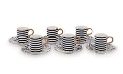 12-delige koffiekopjesset Ariana
