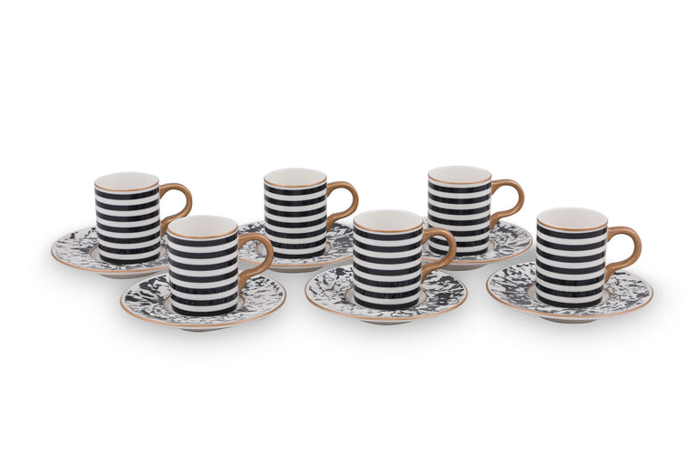 12-delige koffiekopjesset Ariana