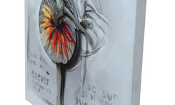 Decoratief wandobject Ballerina 70cm x 70cm