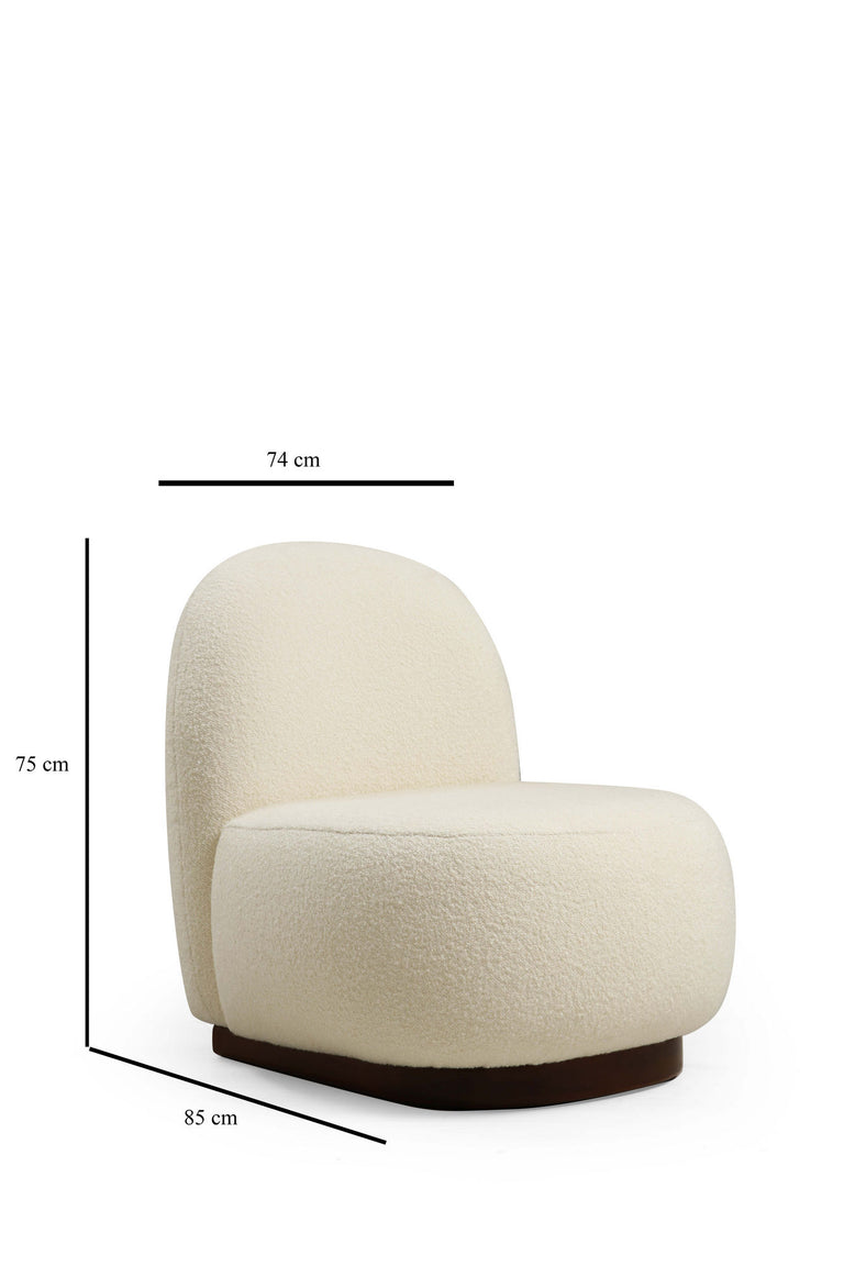 Fauteuil Bowie boucle