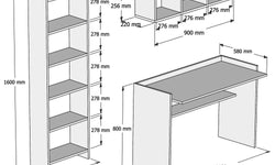 Bureau Hera met wandplank