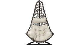 Hangstoel Halve maan wicker