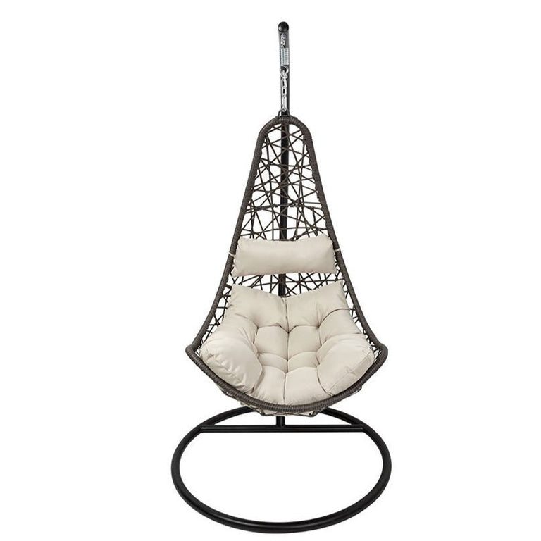 Hangstoel Halve maan wicker