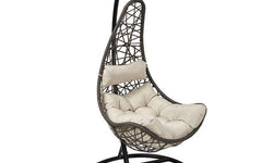 Hangstoel Halve maan wicker