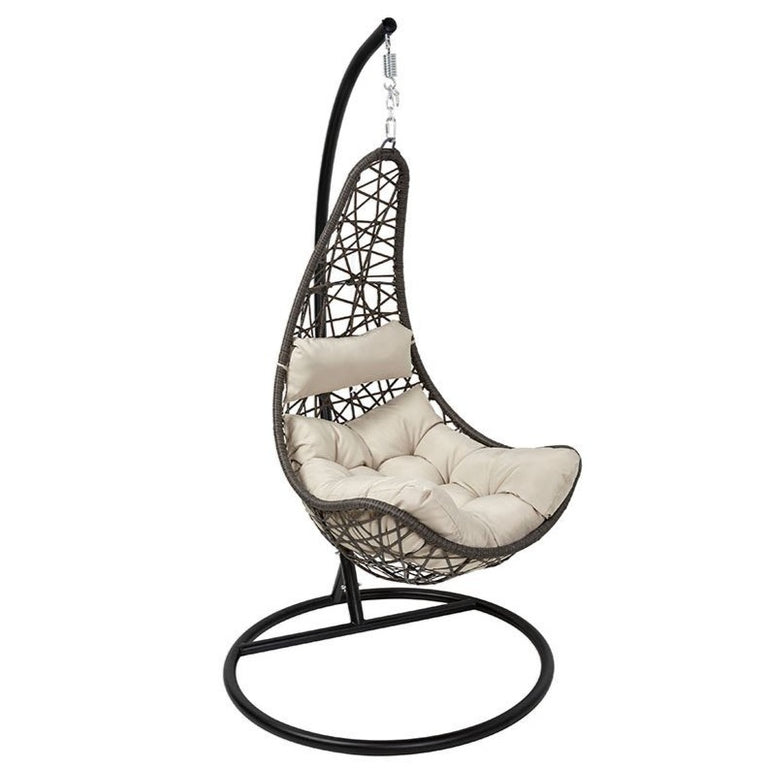 Hangstoel Halve maan wicker