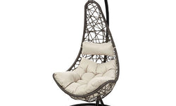 Hangstoel Halve maan wicker