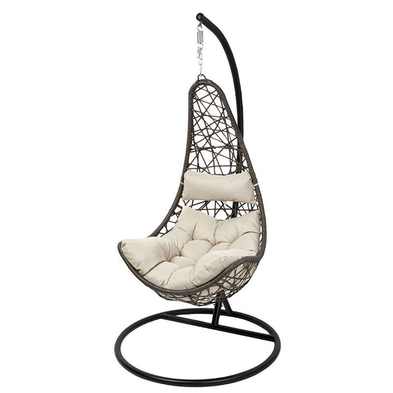 Hangstoel Halve maan wicker